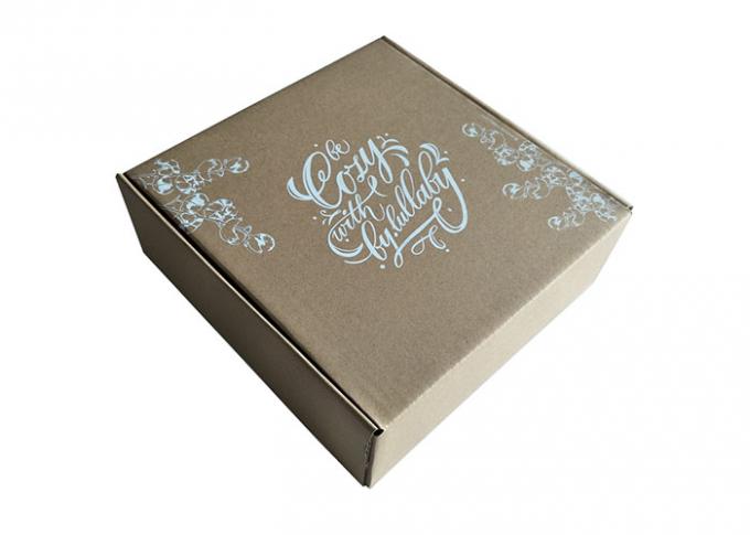 Abdeckungs-Laminierungs-Brown-Papier-faltbare Kästen, zusammenklappbare quadratische Geschenkbox Browns