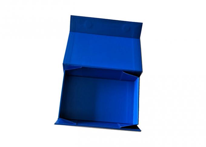 Reine dunkelblaue Farbfaltende Geschenkboxen für das Kleidungs-Kleiderverpacken