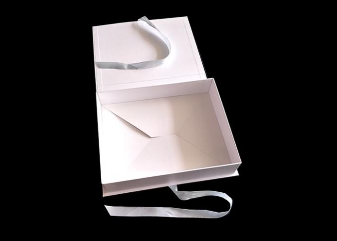 Rosen-Goldlogo-flache faltende Geschenkboxen für das T-Shirt Kleidungs-Verpacken