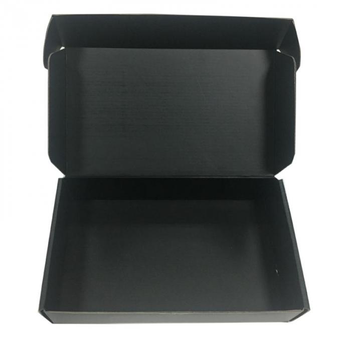 Steife Knickenten-Farbfaltendes Geschenkbox-schwarzes Logo-Flachgehäuse ohne Laminierungs-Oberfläche