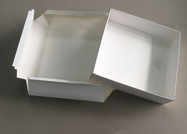 China Weißes steifes Pappgeschenk-Karten-Kasten-Hut-Verpackungs-Deckel-Spitzen-Quadrat zusammenklappbar usine
