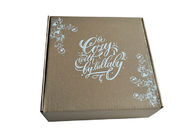 Abdeckungs-Laminierungs-Brown-Papier-faltbare Kästen, zusammenklappbare quadratische Geschenkbox Browns fournisseur