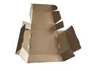 Abdeckungs-Laminierungs-Brown-Papier-faltbare Kästen, zusammenklappbare quadratische Geschenkbox Browns fournisseur