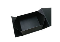 Recyclebares Schwarzes, das faltende Papiergeschenkbox für das Kleidungs-oder Schuh-Verpacken einwickelt fournisseur