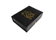 Das gedruckte Goldstempelnlogo falten Geschenkboxen, Buch geformte Papiergeschenkbox zusammen fournisseur
