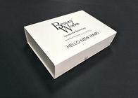 Feuchtigkeitsfeste weiße klare faltende Geschenkboxen für das Haar-Erweiterungs-Verpacken fournisseur