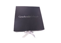 Buch-geformte faltbare Pappgeschenkbox-kundenspezifische Goldfolien-Logo-Verzierung fournisseur
