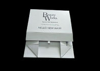 Weiße Pappfaltende Geschenkboxen, Geschenkbox mit Deckel für Haar-Erweiterungs-Speicher fournisseur