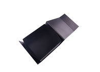 UVlogo Druckpappfaltende Geschenkboxen, schwarze Geschenkboxen mit Deckeln fournisseur