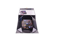 Rechteck-Pappfaltende Geschenkboxen mit schwarzem Fotoresist und heißem Goldlogo fournisseur