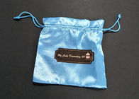 Bestellte tragbare Samt-Schmuck-Taschen Drucklogo mit Abdeckungs-Laminierung voraus fournisseur