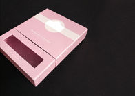 Rosa magnetischer Schließungs-Geschenk-Karten-Kasten mit zwei Zwischenlagen und einem klaren Fenster fournisseur