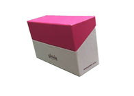 Heiße stempelnde Magnet-Geschenkbox-verpackende strukturierte Oberfläche mit rosa Farbe fournisseur
