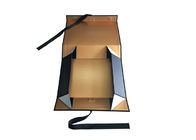 Heiße Folien-Goldlogo-Faltschachtel-verpackendes Mattschwarzes für Wäsche fournisseur