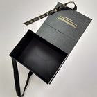 Dekorativer Entwurfs-faltende Geschenkbox-Schwarzbuch-Form mit schönem Band fournisseur