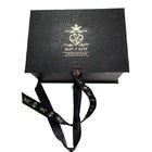 Dekorativer Entwurfs-faltende Geschenkbox-Schwarzbuch-Form mit schönem Band fournisseur