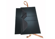 Schwarzer Farbfaltschachtel-Kasten-steifes Pappmaterial für das Perücken-Erweiterungs-Verpacken fournisseur