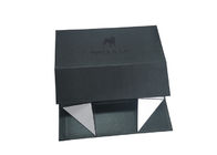 Glattes Folien-Logo-faltende Geschenkbox-schwarze Farbe für das Hundekettenverpacken fournisseur