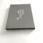 Goldfolien-Verpackenbuch-geformter Kasten-silbernes Mattlogo für Dokumenten-magnetische Schließung fournisseur