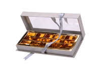 Nahrungsmittelgrad-Papier-Geschenkbox CMYK/Pantone färbt die Schokolade, die mit PVC-Fenster verpackt fournisseur
