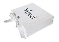 Faltendes Papppapiergeschenkbox-weißes Band-rechteckiges Form Panton-Drucken fournisseur