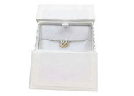 Leichte Schmuck-Papier-Geschenkbox-Verpackungs-Halskette mit heißem stempelndem Logo fournisseur