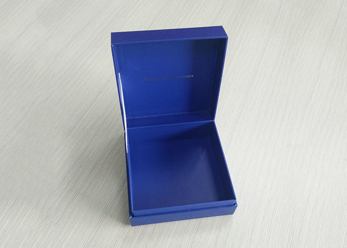 Blauer Pappuhr-Buch-geformter Kasten-glatte Laminierung packt Leichtgewichtler ein fournisseur