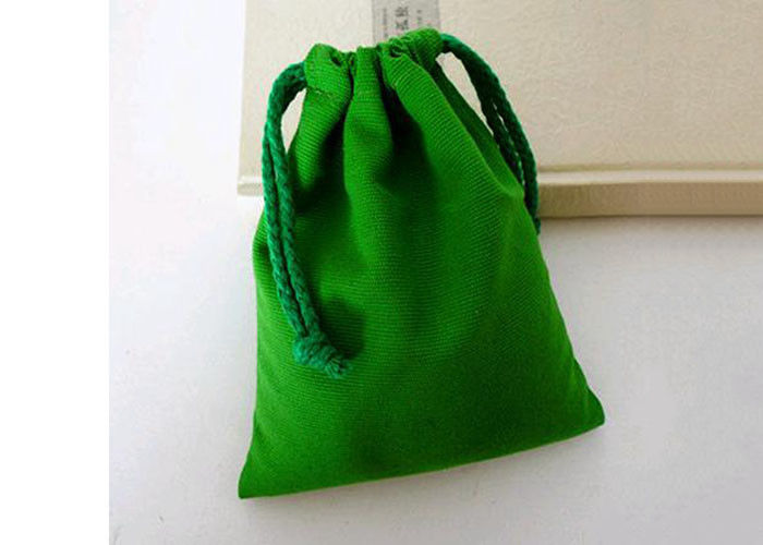 Kleine kundenspezifische grüne Samt-Zugschnur-Taschen weich Schmuck schützen fournisseur