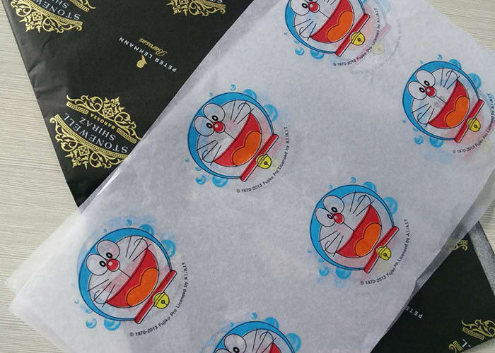 Feuchtigkeitsfestes Silk Gewebe-Packpapier mit Karikatur-Bild Druckmuster fournisseur