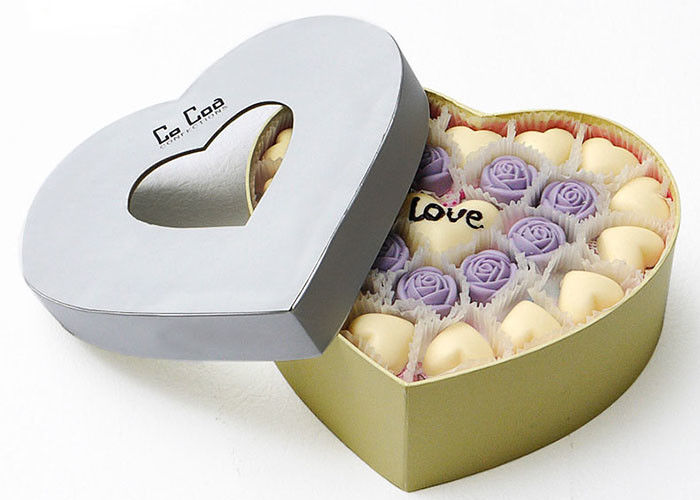 Herz-geformte magnetische Schließungs-Geschenkbox-kundenspezifische Farbe für Valentinstag fournisseur