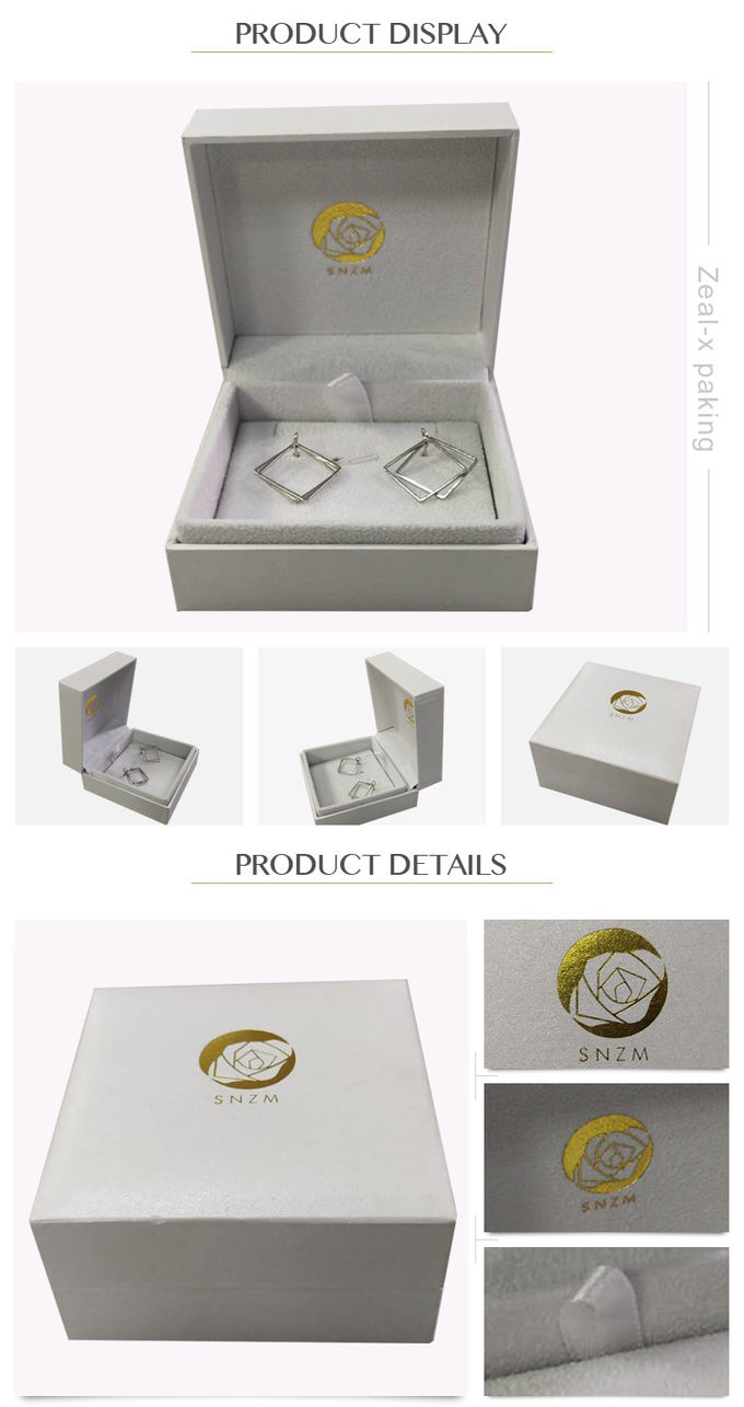 Earing-Schmuck-Papier-Geschenkbox-Pappe, die mit kundengebundenem Logo/Größe verpackt