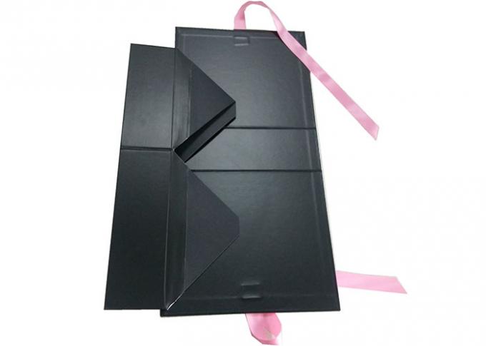 Pappfaltbare Geschenkboxen CMYK/Pantone-Farbe mit Band