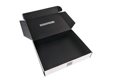 China Gewölbte glatte Laminierungs-Papiergeschenkbox, schwärzen Druckverpackenkarton-Kasten usine