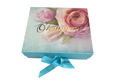 China Druckblumen-Oberflächen-faltende Geschenkbox-magnetische Klimaschließung usine