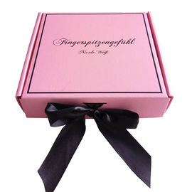 China Rosa Band-Schließung runzelte Geschenkbox für Mädchen ankleiden/Haar-Erweiterung usine