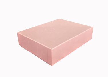 Eleganter rosa Deckel und niedrige Kästen, kundengebundene Größen-Pappgeschenkboxen für Album