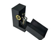 2 Seiten öffnen die schwarzen strukturierten Parfüm-Geschenk-Verpackungs-Kästen, die mit EVA-Einsatz besonders angefertigt werden fournisseur