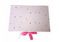 Rosa Farbgeschenk-Verpackungs-Kästen, kundenspezifische Geschenkboxen, die für Mädchen-Kleid verpacken fournisseur